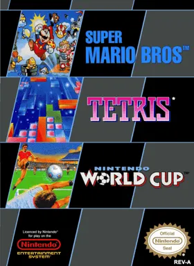 Super Mario Bros. + Tetris + Nintendo World Cup (Europe) (Rev 1) box cover front